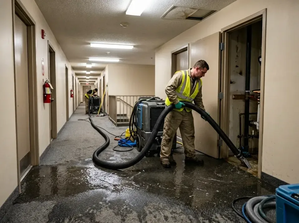 multi-unit-apartment-hallway-f-005 — frequently asked questions, Emergency Burst Pipe Water Extraction & Removal in Llano Gr…